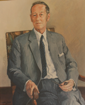 Portrait of C.C. Nørgaard Madsen when he turned 50, by Mr. Barenholt.