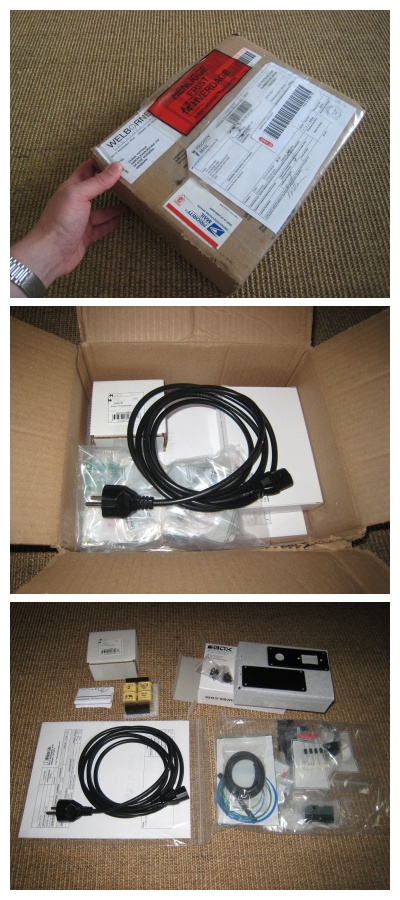 Three pictures of package