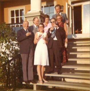 Photo at the stairs of Refsnes Gods